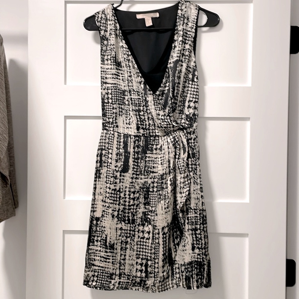 Lined sleeveless dress with attached camisole